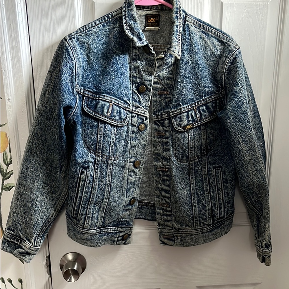 Big kids Lee Denim Jacket - Acid Wash Blue